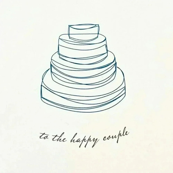 To The Happy Couple Wedding Cake Card - Picture 1 of 5